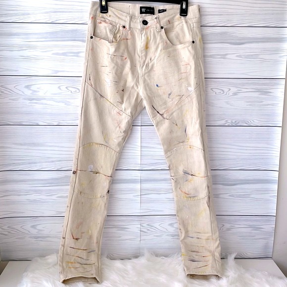 Bone Paint Skinny Jeans - Picture 1 of 8